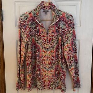 Talbots Colorful Paisley Women's Top